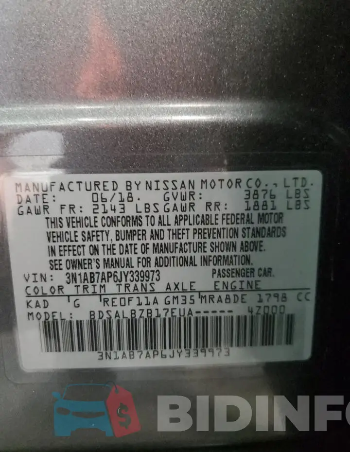 3N1AB7AP6JY339973 Photo# 12