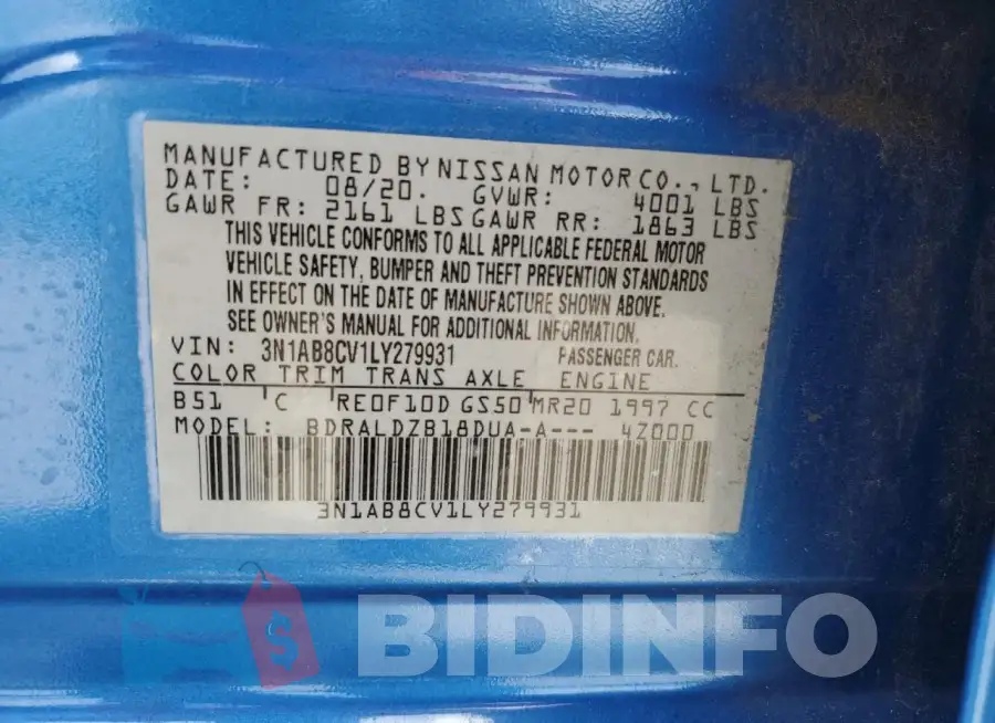 3N1AB8CV1LY279931 Photo# 12