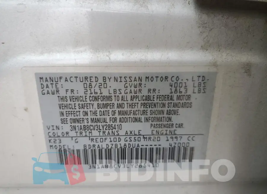 3N1AB8CV3LY285410 Photo# 12