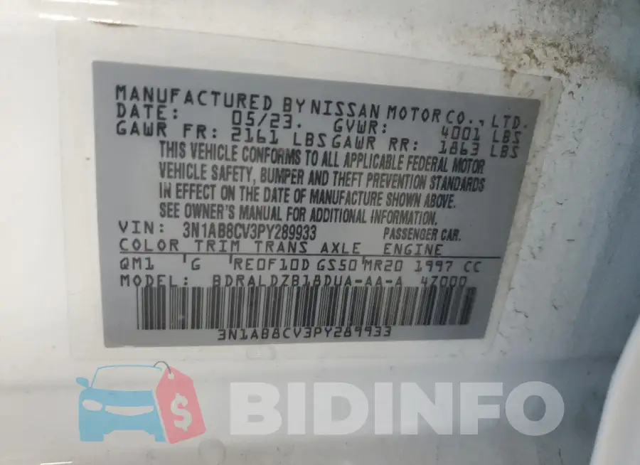 3N1AB8CV3PY289933 Photo# 12
