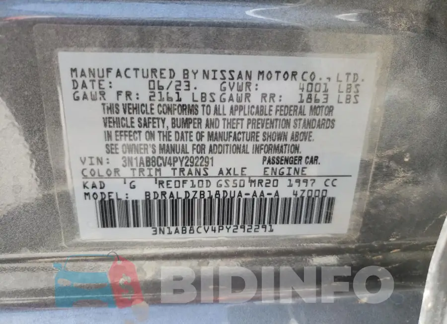 3N1AB8CV4PY292291 Photo# 12