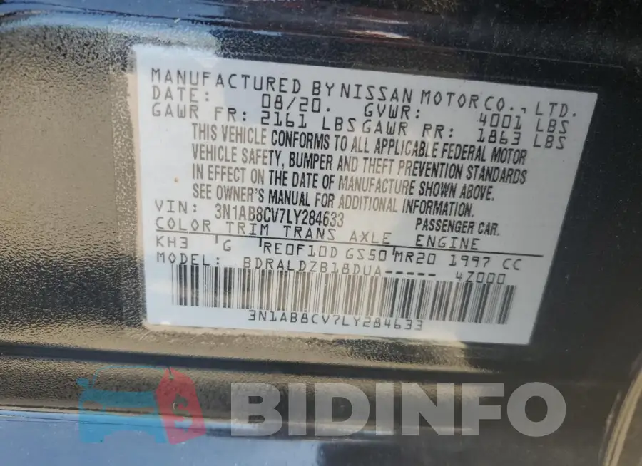 3N1AB8CV7LY284633 Photo# 12