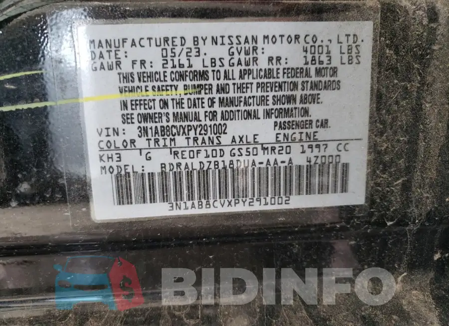 3N1AB8CVXPY291002 Photo# 12