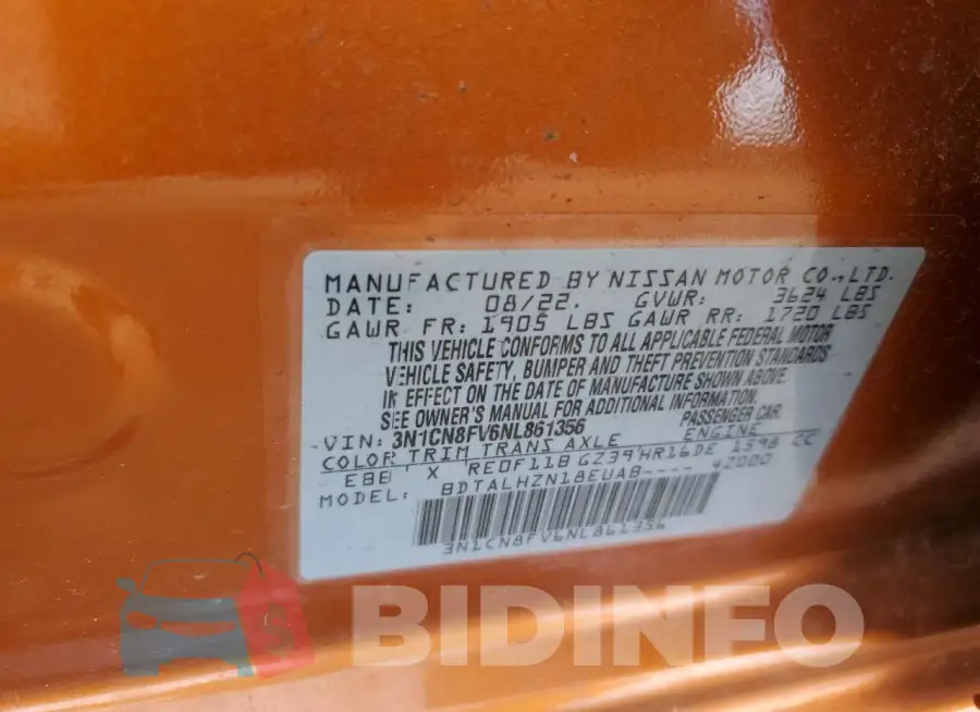 3N1CN8FV6NL861356 Photo# 12