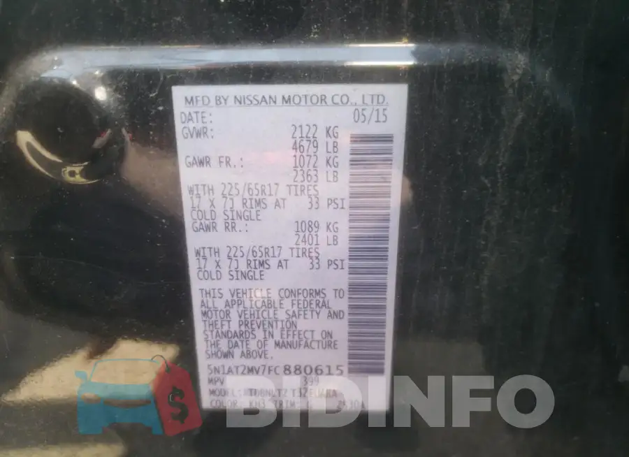 5N1AT2MV7FC880615 Photo# 12