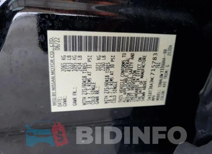 5N1BT3BA3NC715783 Photo# 14