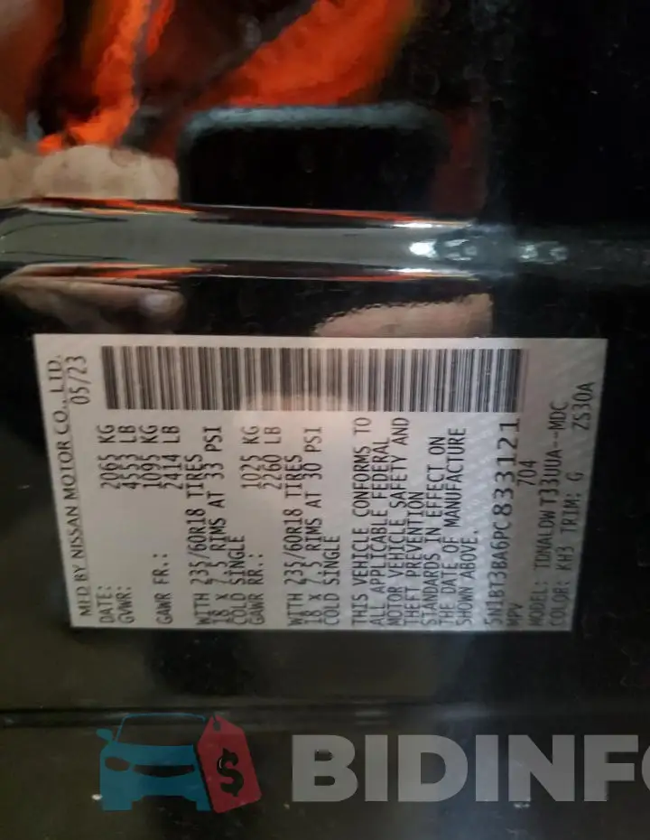5N1BT3BA6PC833121 Photo# 14