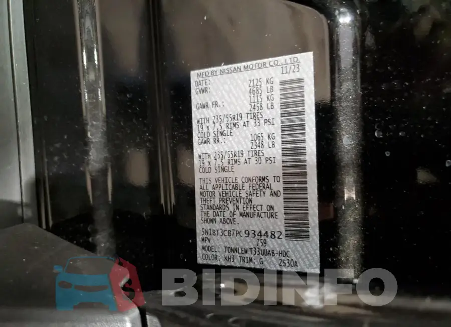 5N1BT3CB7PC934482 Photo# 12