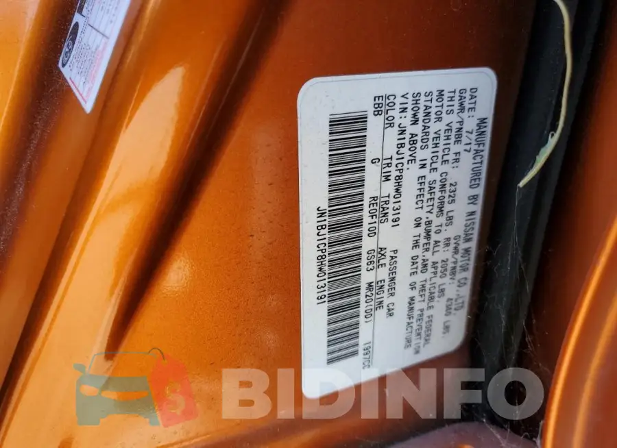 JN1BJ1CP8HW013191 Photo# 12