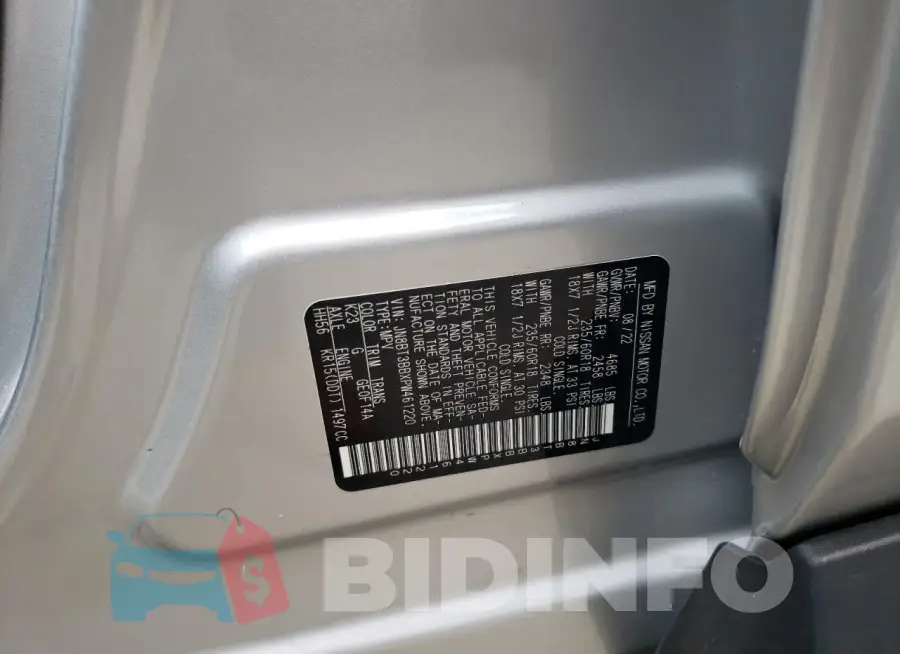 JN8BT3BBXPW461220 Photo# 13