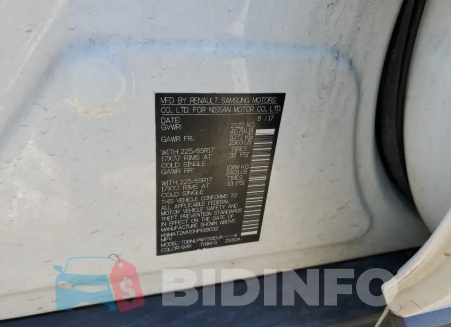 KNMAT2MV0HP618032 Photo# 12