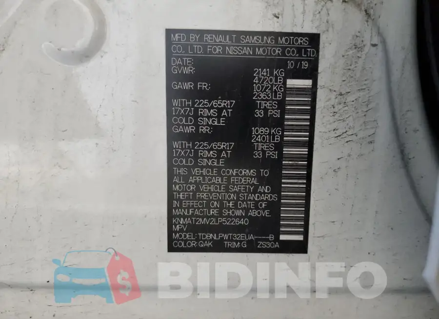 KNMAT2MV2LP522640 Photo# 14