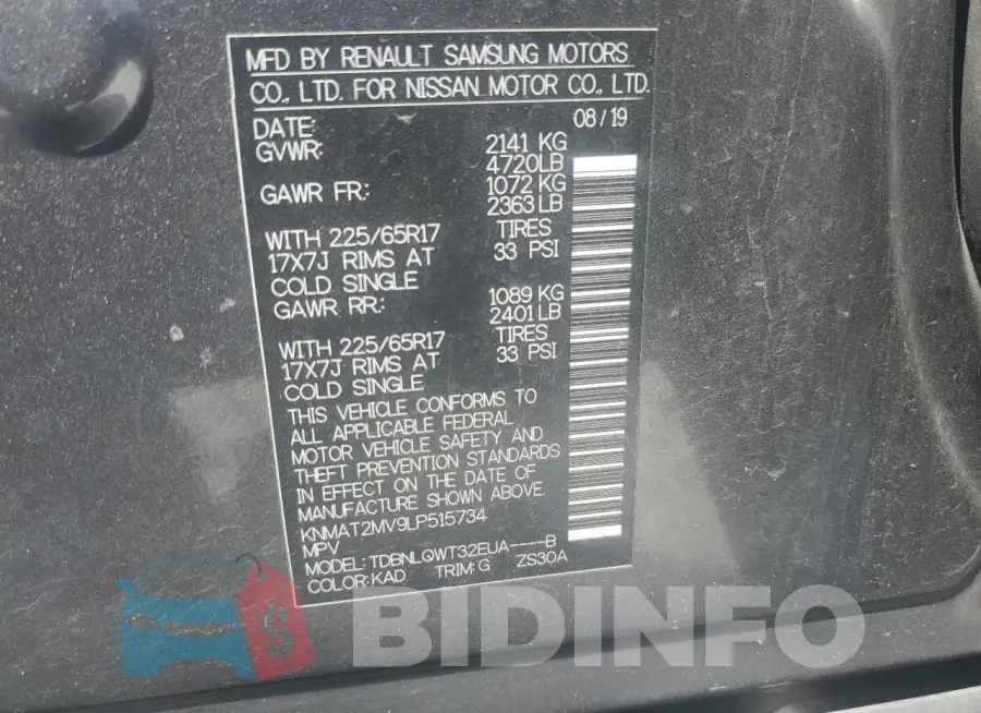 KNMAT2MV9LP515734 Photo# 13
