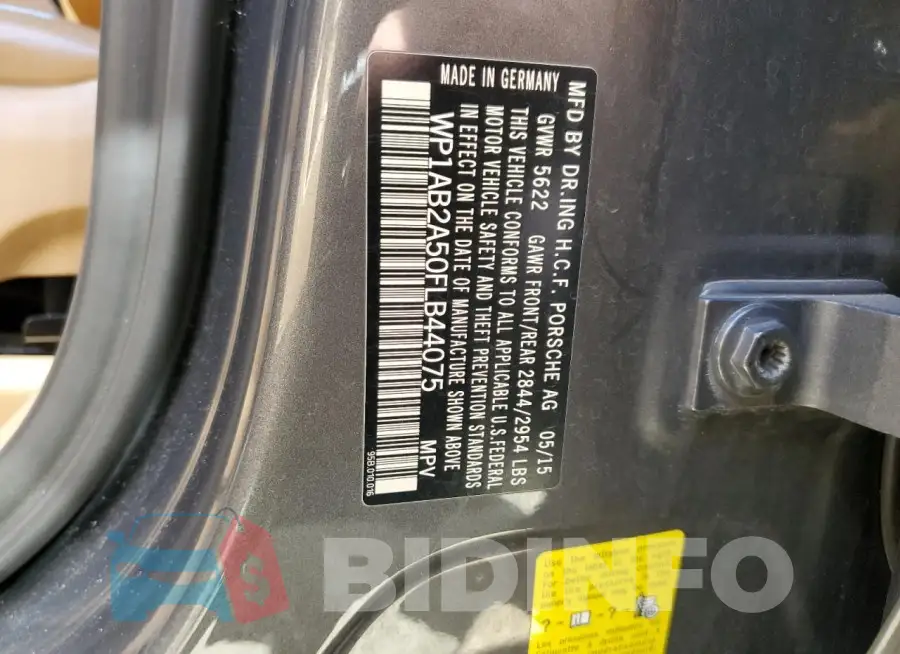 WP1AB2A50FLB44075 Photo# 12