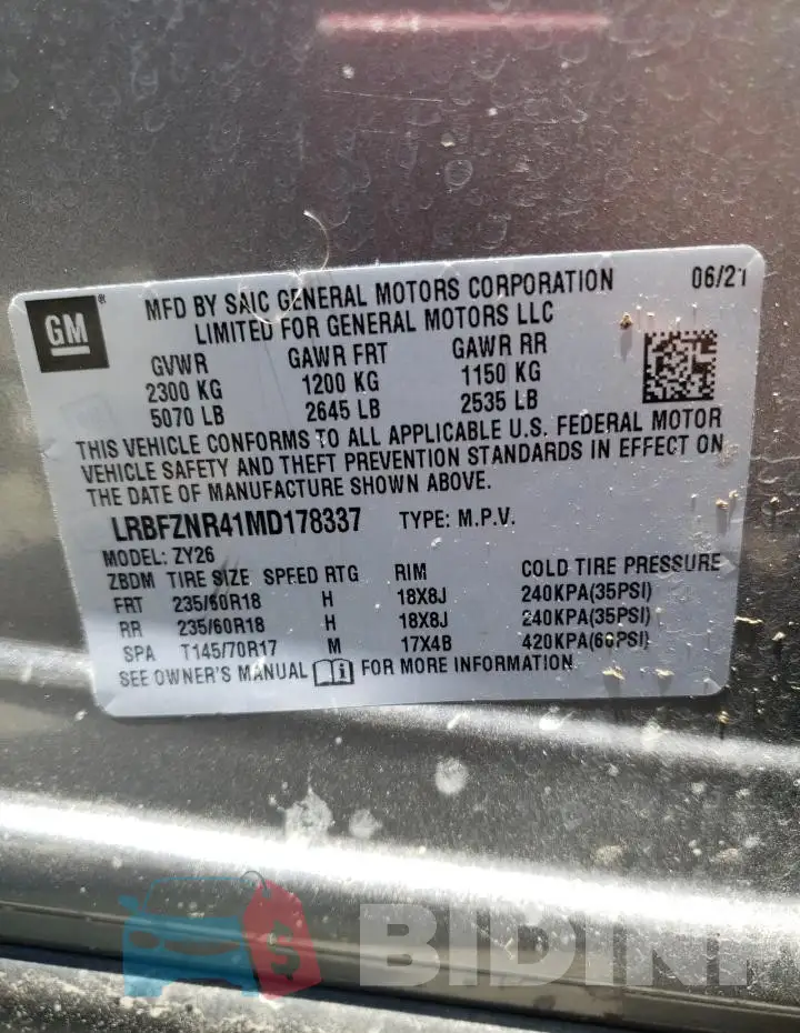 LRBFZNR41MD178337 Photo# 13