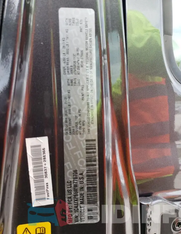 1C4JJXP66MW776706 Photo# 14