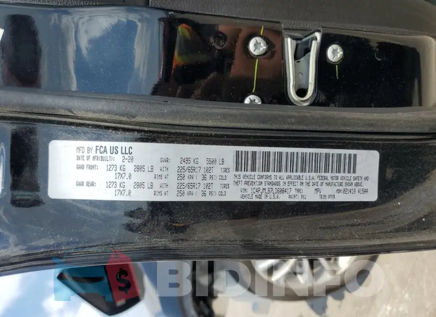 1C4PJMLB7LD608417 Photo# 13