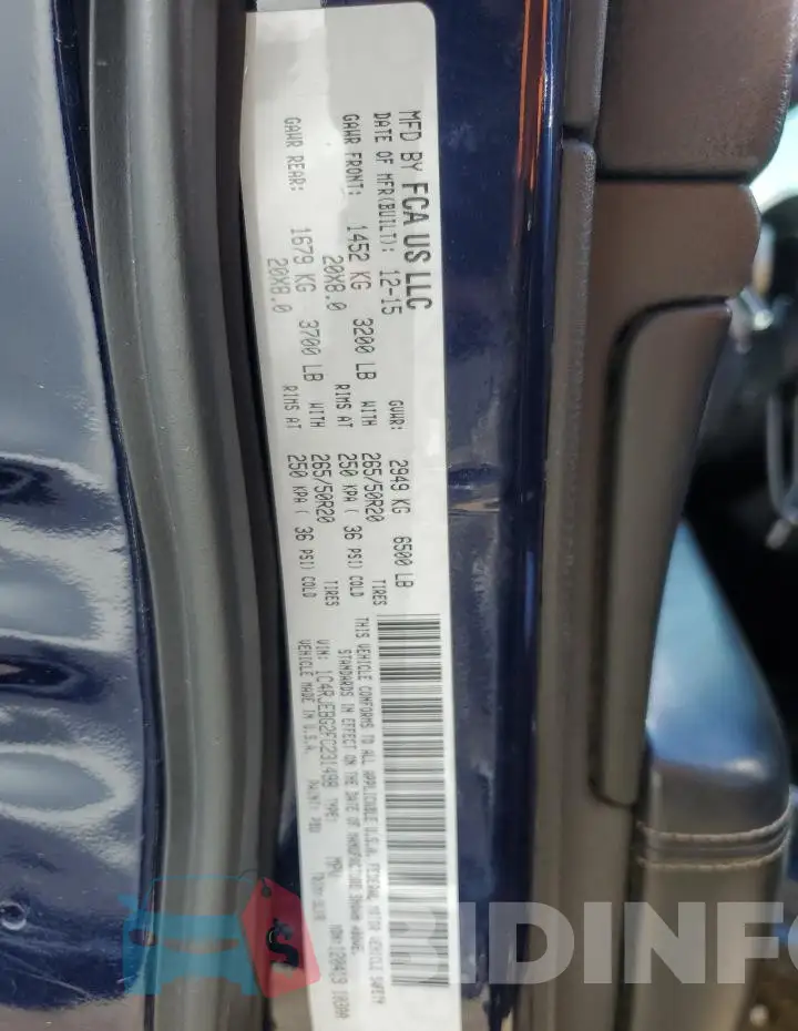 1C4RJEBG2FC231498 Photo# 12