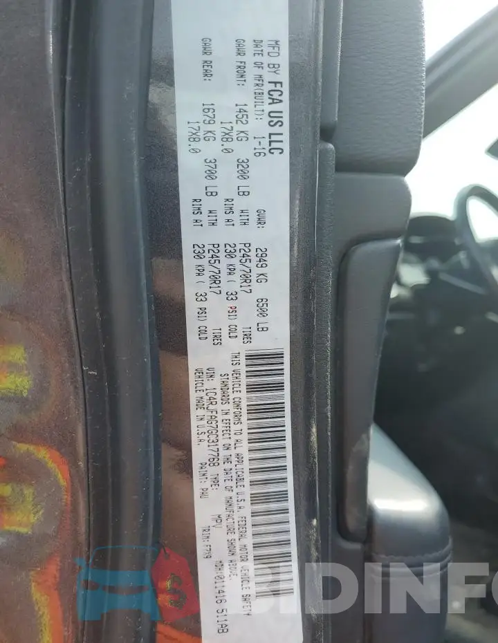 1C4RJFAG7GC317768 Photo# 13