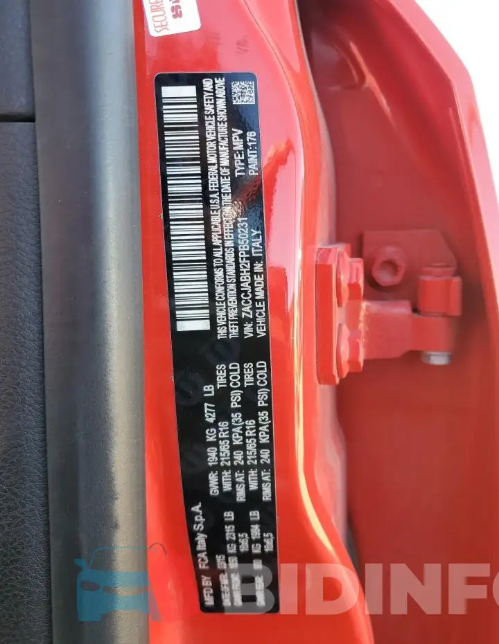 ZACCJABH2FPB50231 Photo# 12