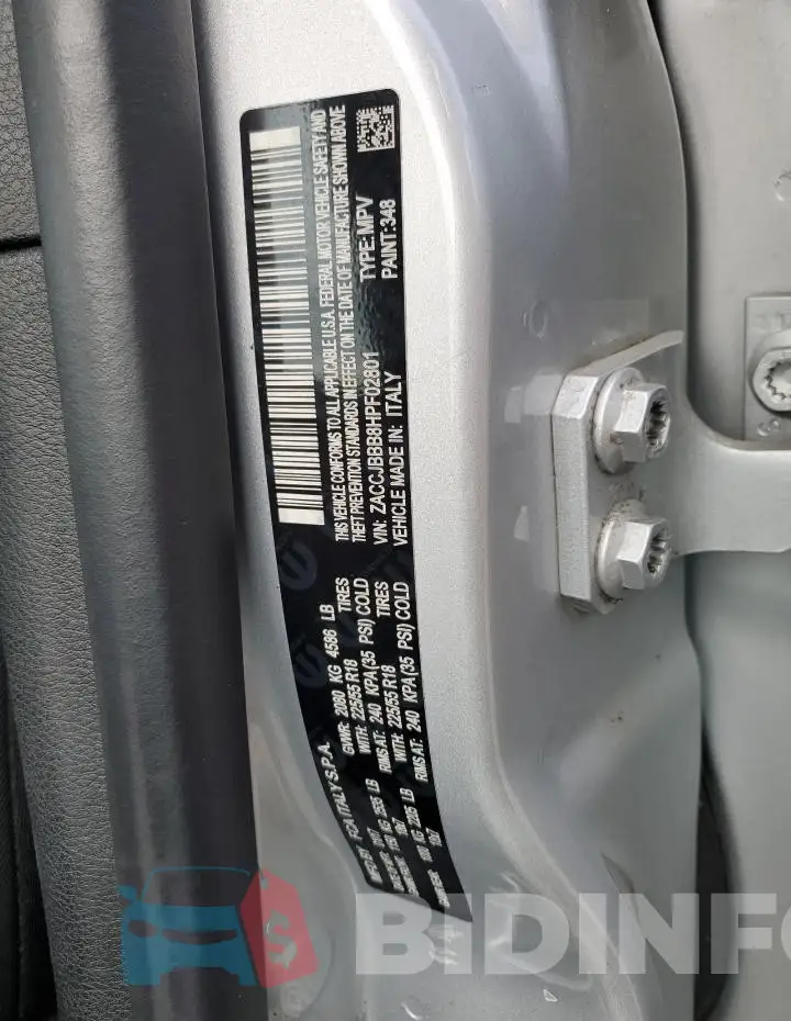 ZACCJBBB8HPF02801 Photo# 13
