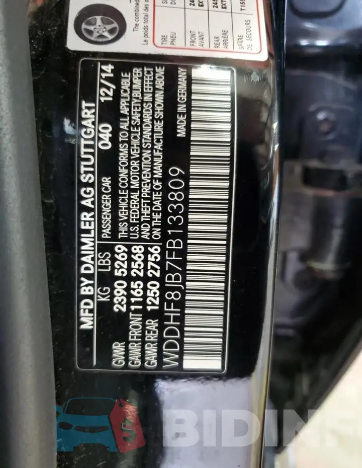 WDDHF8JB7FB133809 Photo# 12