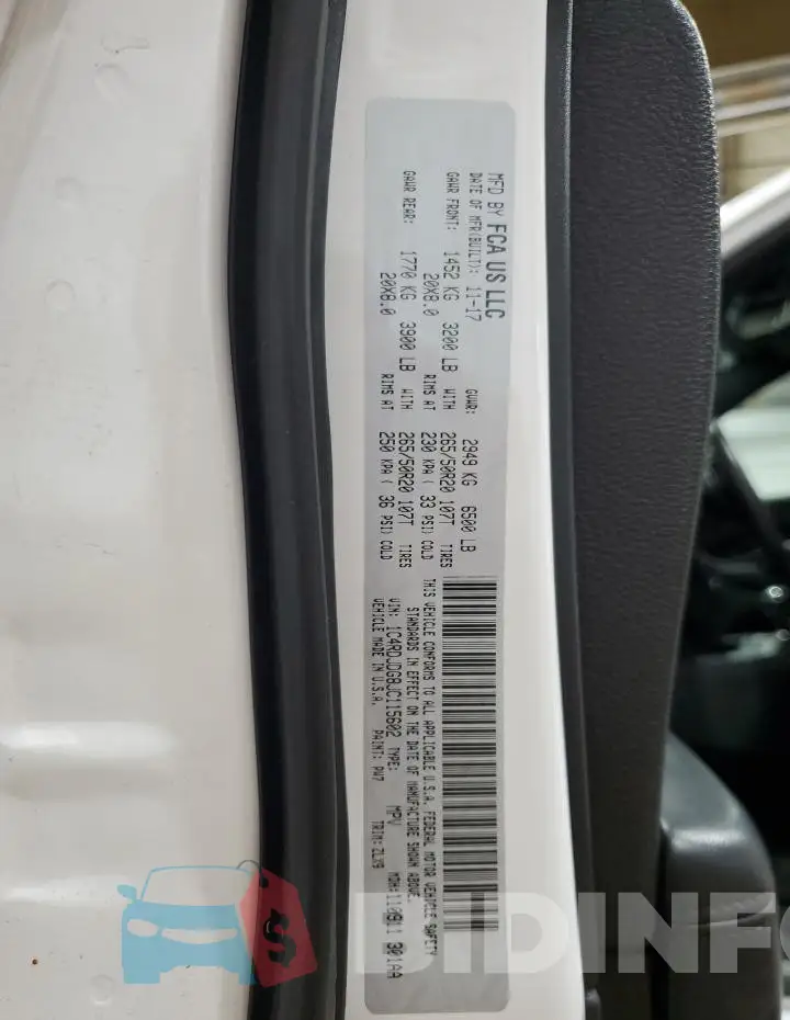 1C4RDJDG8JC115602 Photo# 14