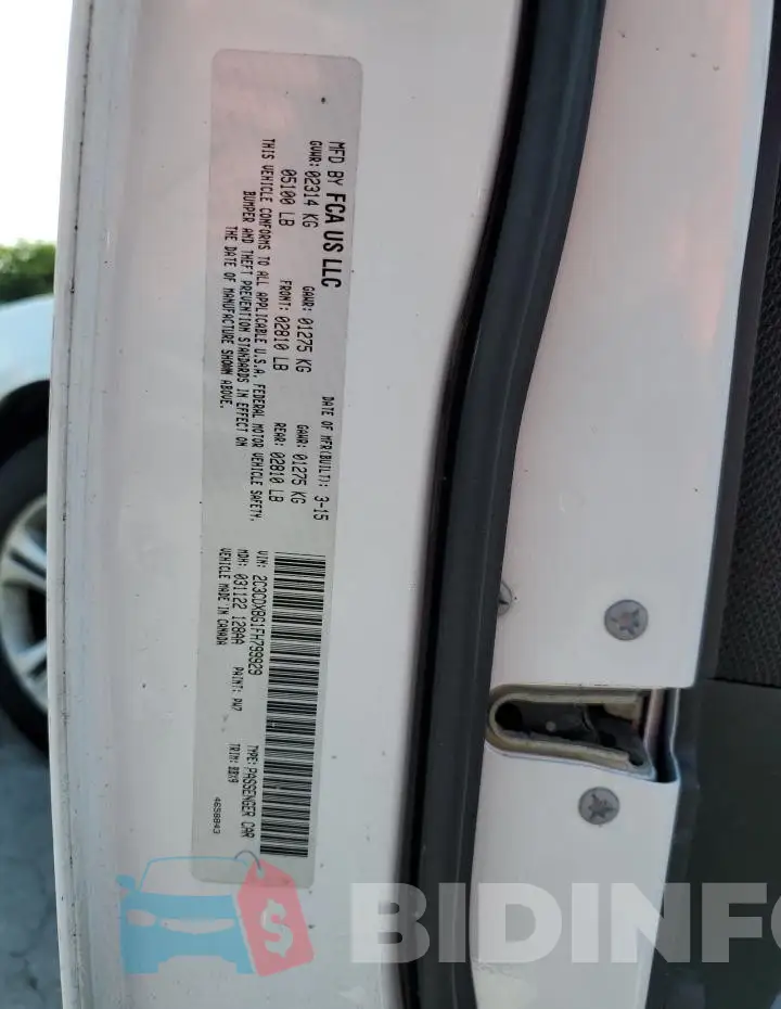 2C3CDXBG1FH799929 Photo# 12