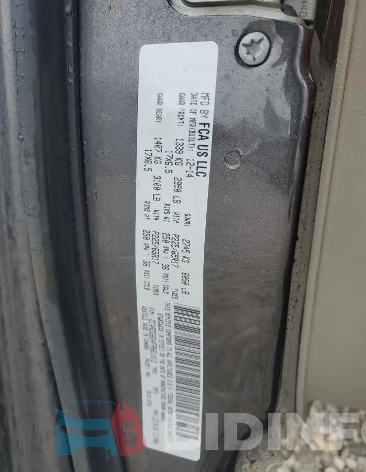 2C4RDGBG4FR661012 Photo# 13
