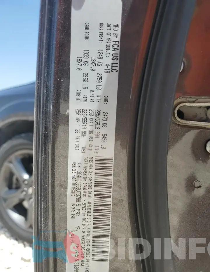 3C4PDCGG9JT378815 Photo# 13