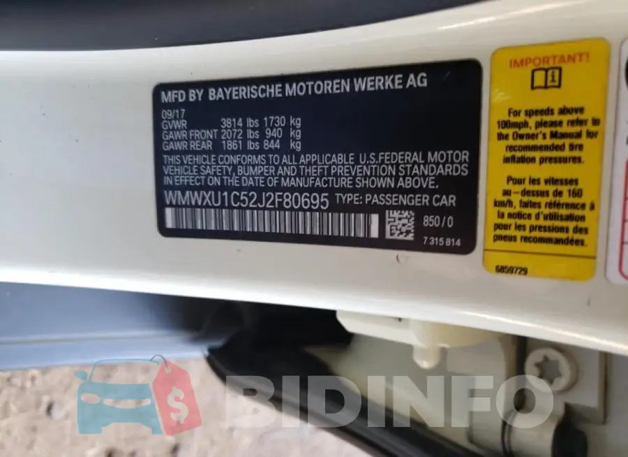 WMWXU1C52J2F80695 Photo# 12