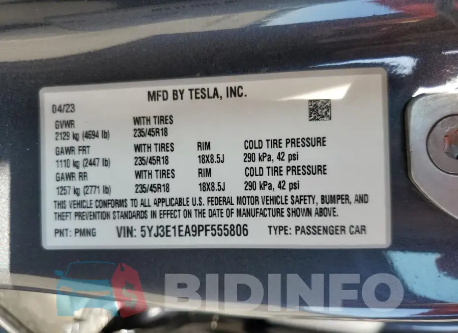 5YJ3E1EA9PF555806 Photo# 13