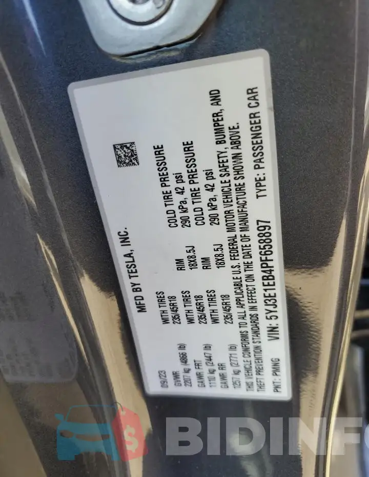 5YJ3E1EB4PF658897 Photo# 12