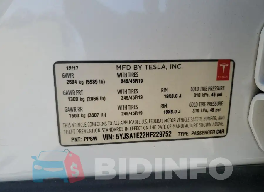 5YJSA1E22HF229752 Photo# 12