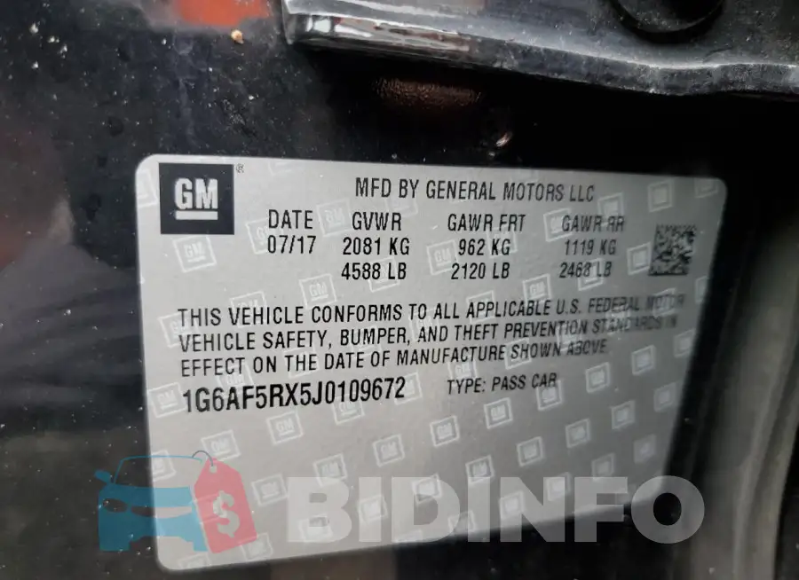 1G6AF5RX5J0109672 Photo# 13