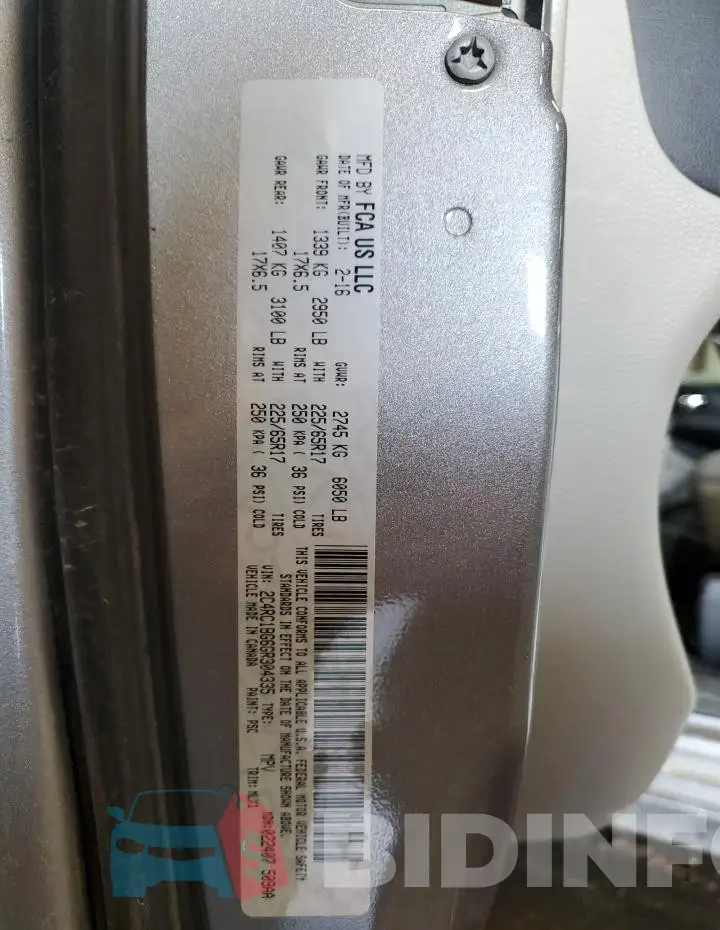 2C4RC1BG6GR304335 Photo# 13