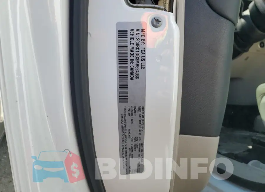 2C4RC1DG3MR524038 Photo# 13
