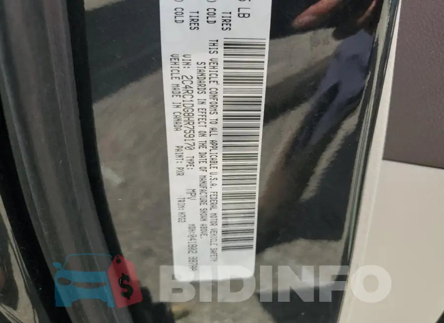 2C4RC1DG8HR759170 Photo# 13