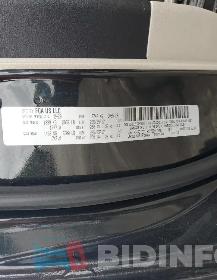 2C4RC1EG1LR177080 Photo# 13