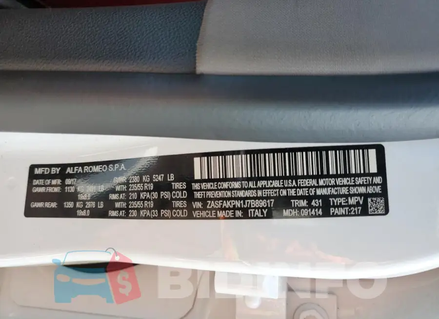 ZASFAKPN1J7B89617 Photo# 12