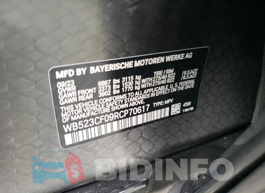 WB523CF09RCP70617 Photo# 13