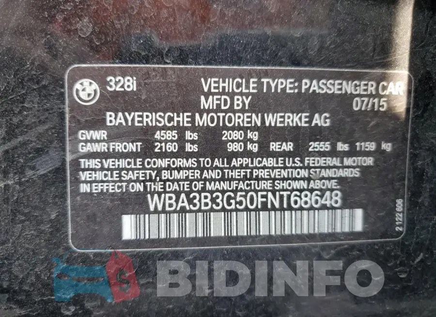 WBA3B3G50FNT68648 Photo# 13