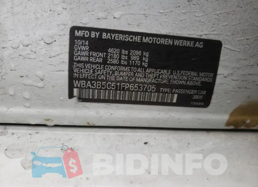 WBA3B5C51FP653705 Photo# 13