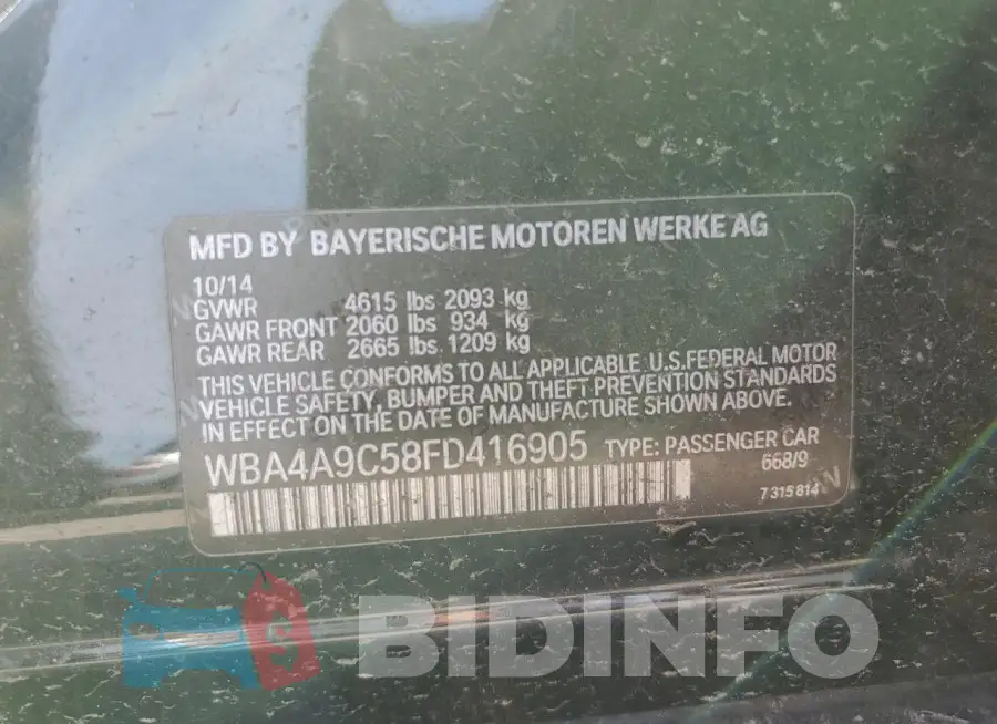 WBA4A9C58FD416905 Photo# 12