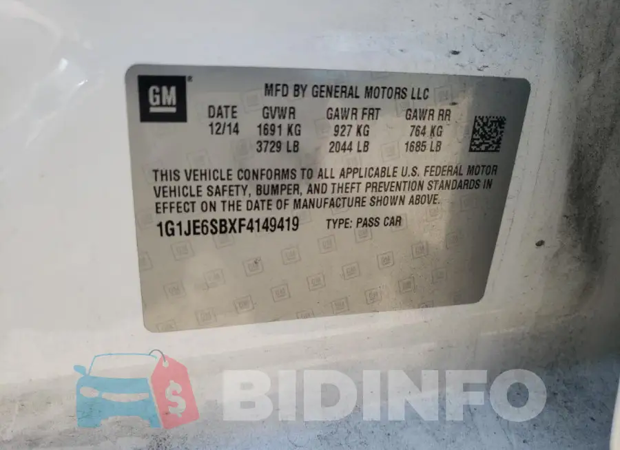 1G1JE6SBXF4149419 Photo# 12