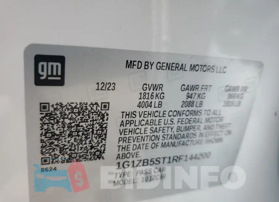 1G1ZB5ST1RF144200 Photo# 13