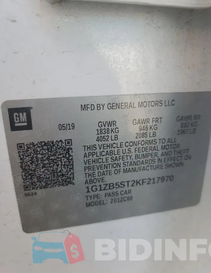 1G1ZB5ST2KF217970 Photo# 12