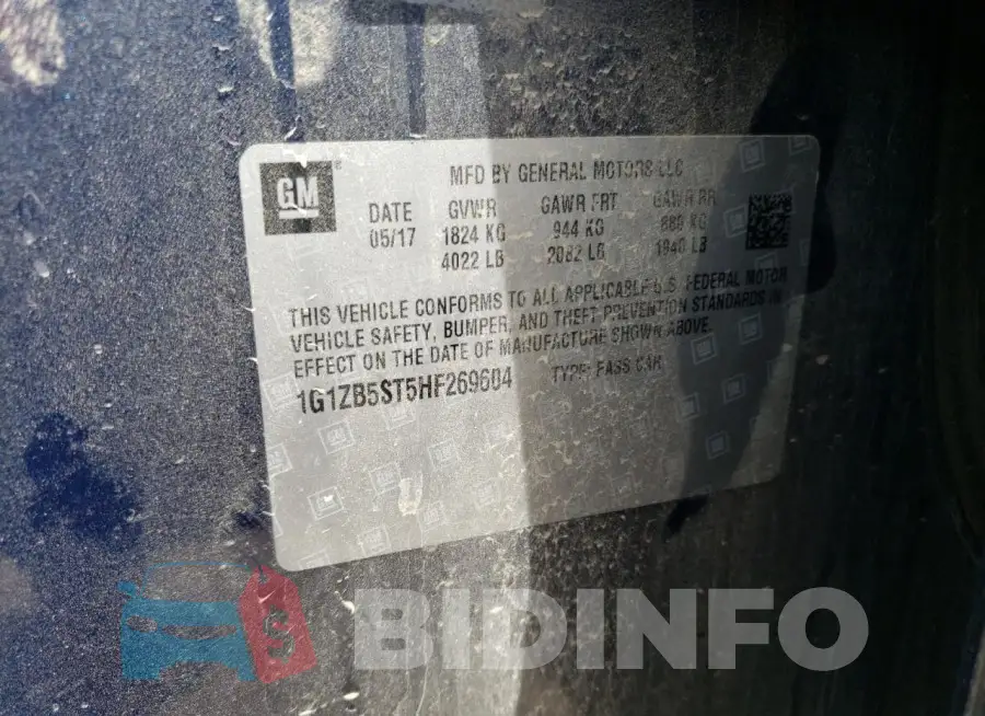 1G1ZB5ST5HF269604 Photo# 12