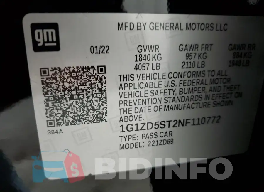 1G1ZD5ST2NF110772 Photo# 13