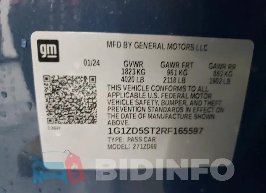 1G1ZD5ST2RF165597 Photo# 12